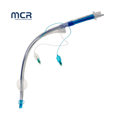 قناة الفيديو المزدوجة للضوء بصرية PVC شفوية وأنفية قابلة لإستخدام مرة واحدة أنبوب Endotracheal القياسي مع الأكمام / أنبوب Et