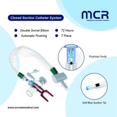 نظام القسطرة المغلقة للامصاص MDI Port Turbo Flushing 72H CE/ISO13485/FDA